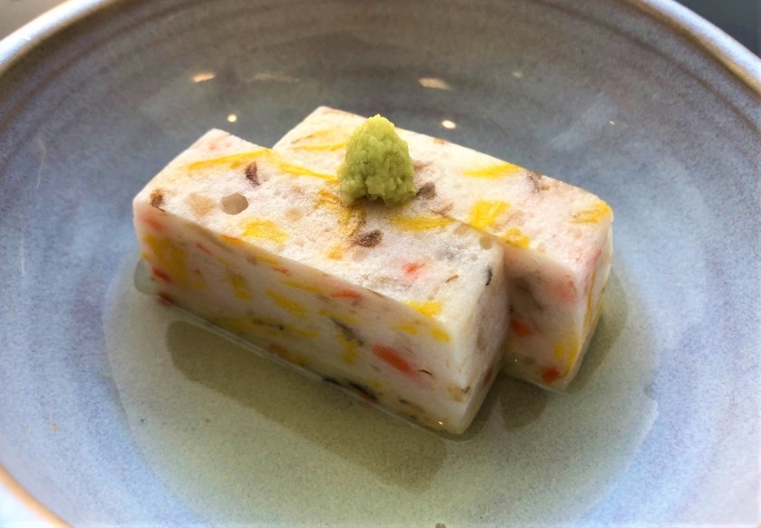 黄菊ときのこの彩り新丈