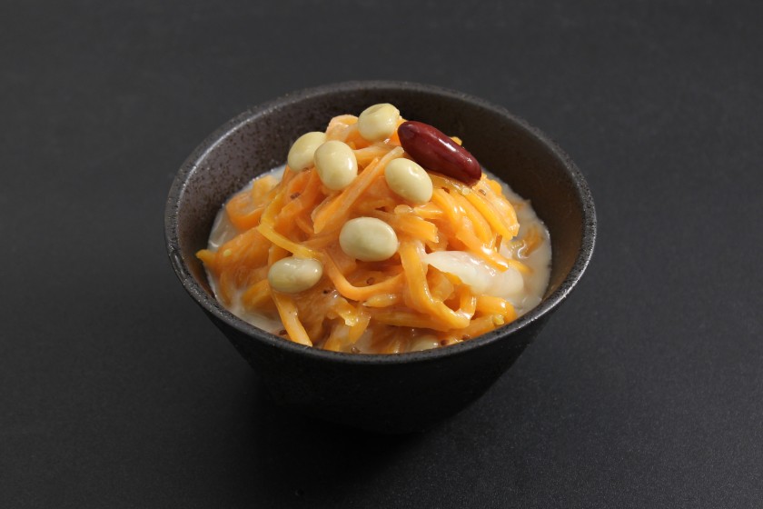 人参と豆のハニーマスタードラペ