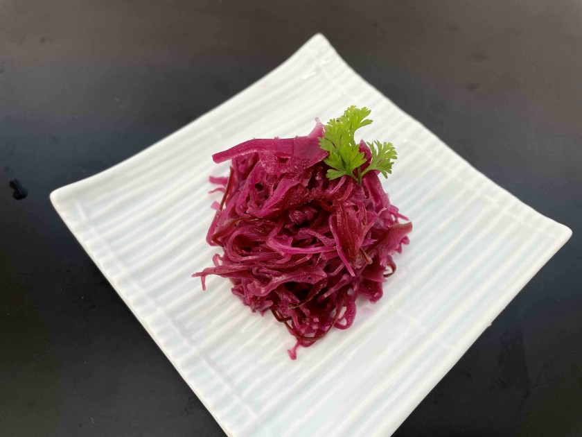 国産紫キャベツのマリネ